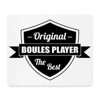 Petanque / Boules / Sport / Spiel - Mousepad (Querformat) - Weiß - Vorne