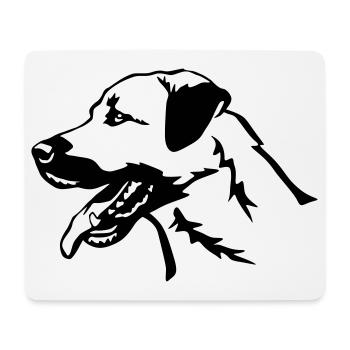 Kangal Kopf - Mousepad (Querformat) - Weiß - Vorne