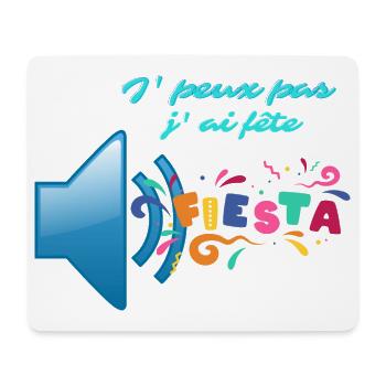 J' peux pas j'ai fete - Tapis de souris (format paysage) - blanc - Devant