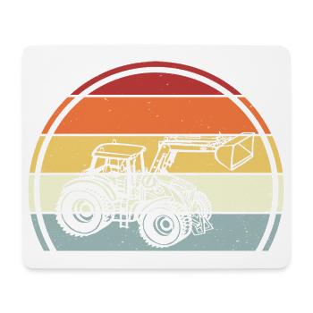 Tractor - Mouse Pad (horizontal) - white - Front