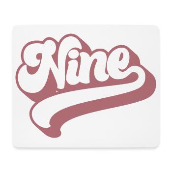 Nine 9th Birthday For Girls 9 Years Old - Mouse Pad (horizontal) - white - Front