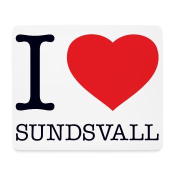 I LOVE SUNDSVALL - Mouse Pad (horizontal) - white - Front