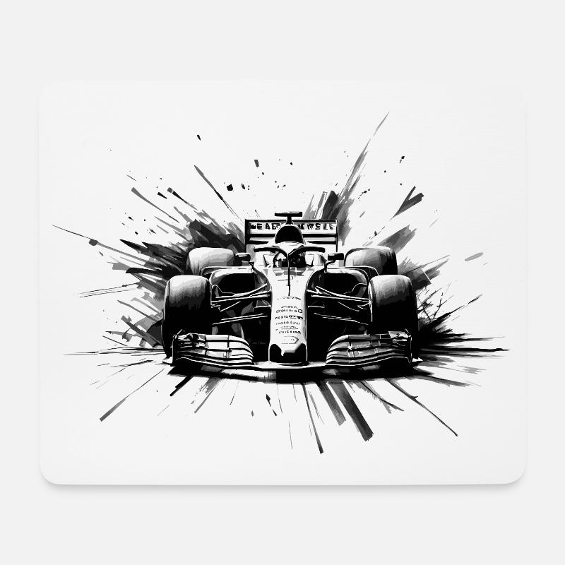 Absolute Geschwindigkeit - Mousepad (Querformat) - Weiß