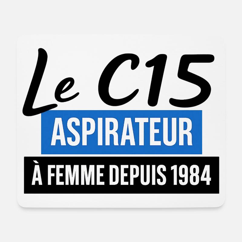 C15 - Mousepad (Querformat) - Weiß