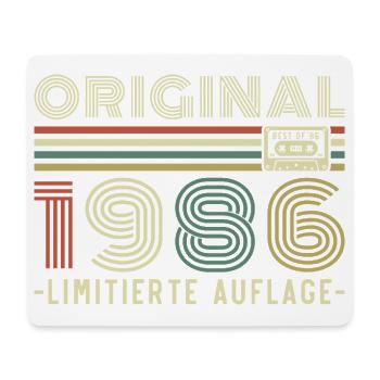 Original 1986 Vintage Vintage Anniversaire Rétro - Tapis de souris (format paysage) - blanc - Devant