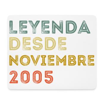 Novembre 2005 Vintage Rétro Anniversaire - Tapis de souris (format paysage) - blanc - Devant