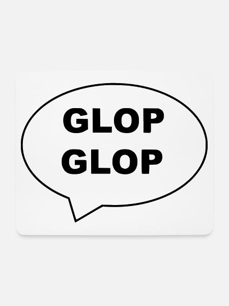 Glop - Mousepad (Querformat) - Weiß