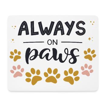 Always on your feet - Mouse Pad (horizontal) - white - Front