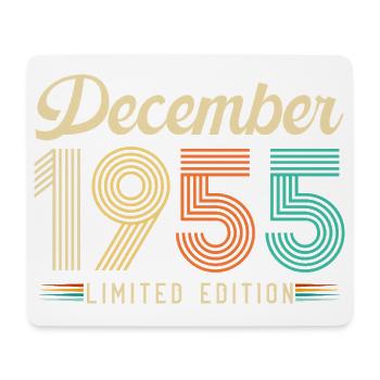 December 1955 Vintage Retro Birthday Gift - Mouse Pad (horizontal) - white - Front