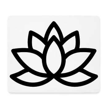 Lotus - Mousepad (Querformat) - Weiß - Vorne