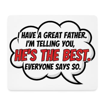 Beste Papa Geschenk Der Welt Für Besten Papa - Mousepad (Querformat) - Weiß - Vorne
