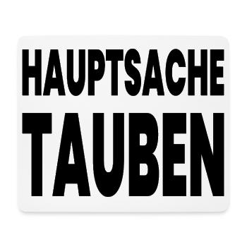 Tauben - Mousepad (Querformat) - Weiß - Vorne