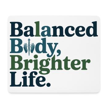 Osteopath Balanced Body Brighter Life Professional - Mousepad (Querformat) - Weiß - Vorne