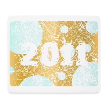 Number 2011 - Mouse Pad (horizontal) - white - Front