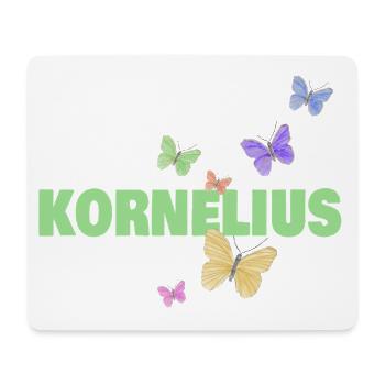 Cornelius with butterflies - Mouse Pad (horizontal) - white - Front