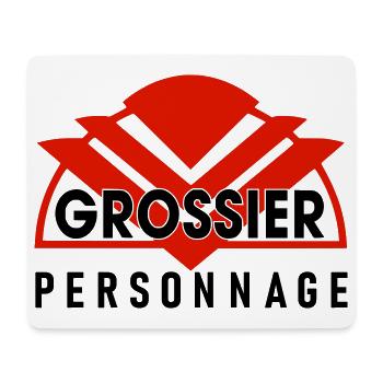 Gossier personnage - Tapis de souris (format paysage) - blanc - Devant