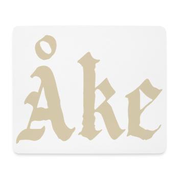 Lettrage Monogramme Gothique Åke - Tapis de souris (format paysage) - blanc - Devant