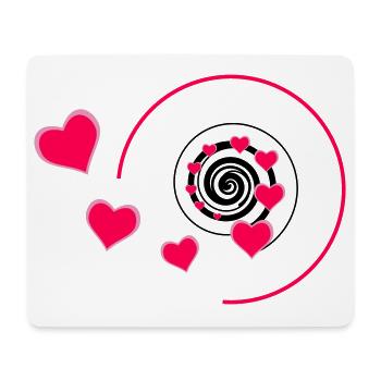 Love - Mousepad (Querformat) - Weiß - Vorne