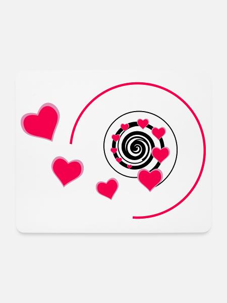 Love - Mousepad (Querformat) - Weiß