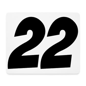 22- - Mousepad (Querformat) - Weiß - Vorne