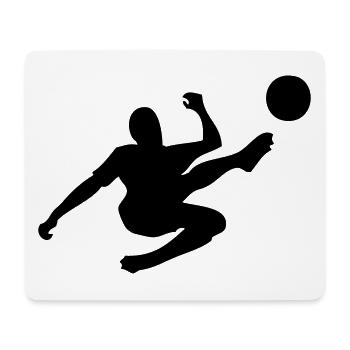 Football overhead kick - Mouse Pad (horizontal) - white - Front