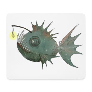 Anglerfisch - Mousepad (Querformat) - Weiß - Vorne