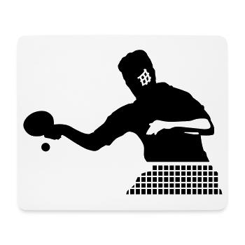 Tischtennis - Mousepad (Querformat) - Weiß - Vorne