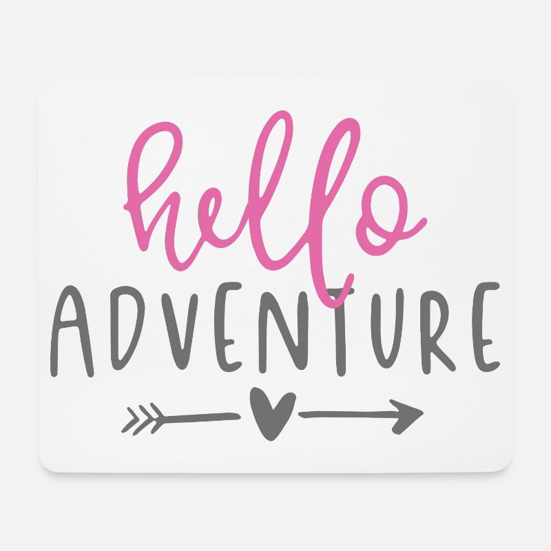 Abenteuer-Design - Mousepad (Querformat) - Weiß