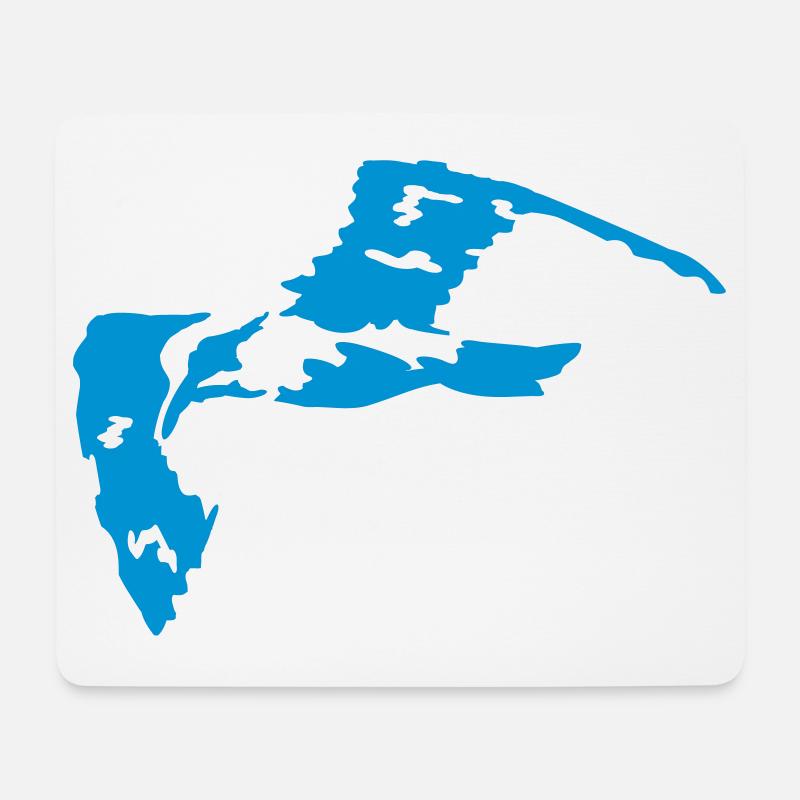 fliegende moewe - Mousepad (Querformat) - Weiß