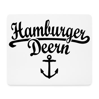 Hamburger Deern Klassik (Weiß) Hamburg - Mousepad (Querformat) - Weiß - Vorne