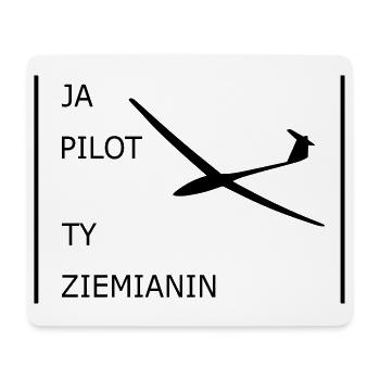 Glider pilot szybowcowy - Mouse Pad (horizontal) - white - Front