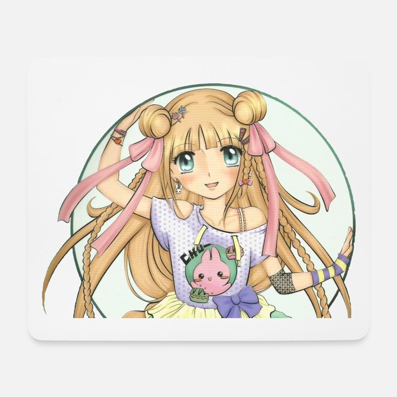 Manga - Mousepad (Querformat) - Weiß