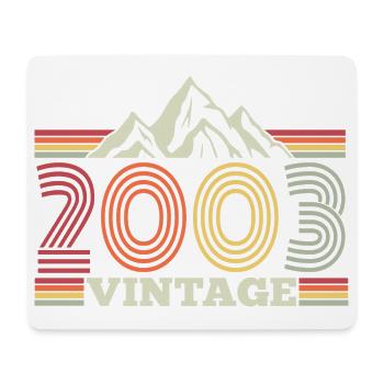2003 Anniversaire Randonnée Montagne - Tapis de souris (format paysage) - blanc - Devant