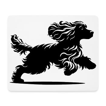 Cocker Spaniel - Tapis de souris (format paysage) - blanc - Devant