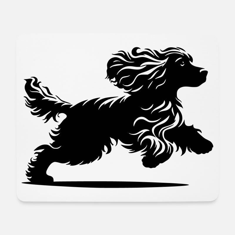 Cocker Spaniel - Mousepad (Querformat) - Weiß