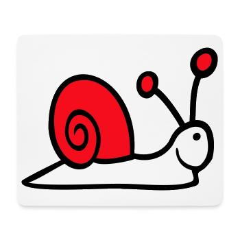 Snail Shell Cute Cute Happy Cool - Mouse Pad (horizontal) - white - Front