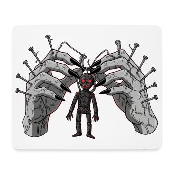 Demonic Hands Puppet Show Horror Gothic - Mouse Pad (horizontal) - white - Front