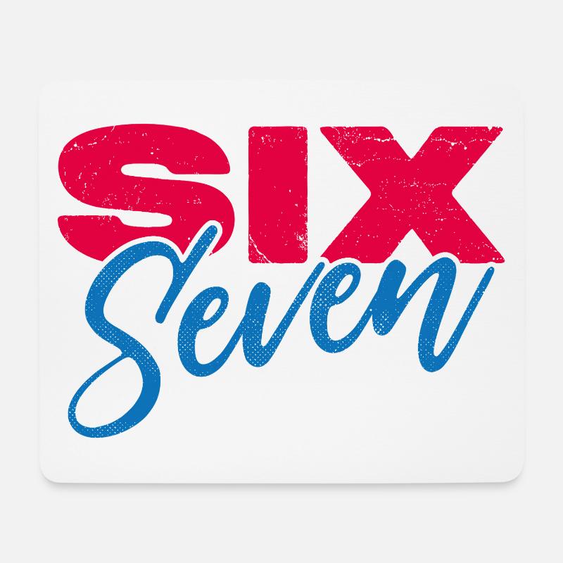 Six seven - Mouse Pad (horizontal) - white