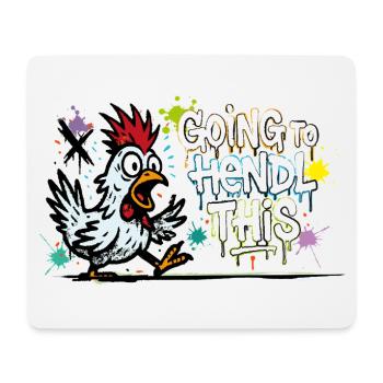 Going to Hendl This Graffiti Denglisch Spruch - Mouse Pad (horizontal) - white - Front