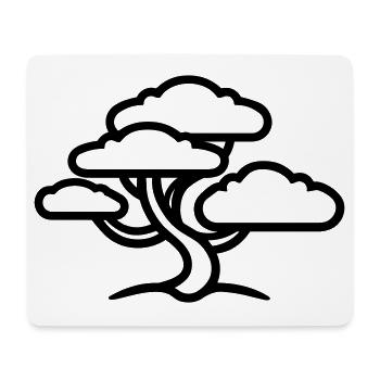Bonsai - Mousepad (Querformat) - Weiß - Vorne