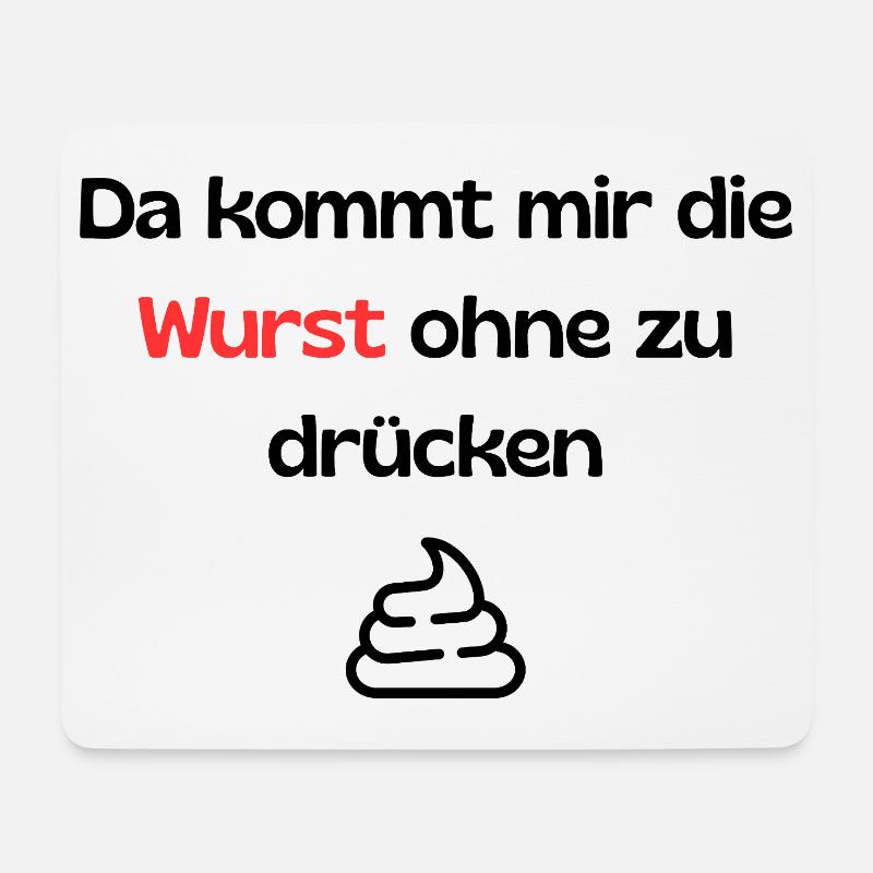 Witziger Spruch - Mousepad (Querformat) - Weiß