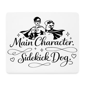 Personnage principal. Chien acolyte. - Tapis de souris (format paysage) - blanc - Devant