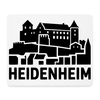 Heidenheim - Mousepad (Querformat) - Weiß - Vorne