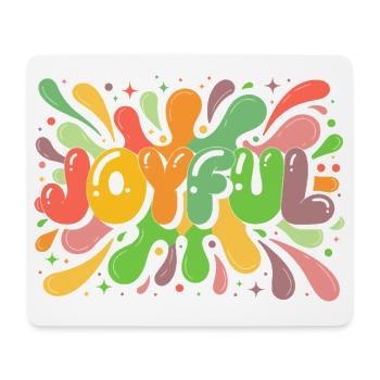 Splash Joyeux Couleurs Pop - Tapis de souris (format paysage) - blanc - Devant
