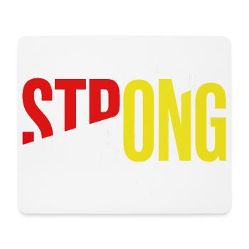 Stay Strong Typo with Confidence - Mouse Pad (horizontal) - white - Front