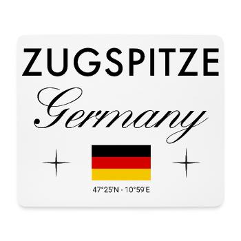 Zugspitze Deutschland Koordinaten Reise Souvenir - Mousepad (Querformat) - Weiß - Vorne
