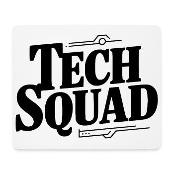 Tech Squad - Mousepad (Querformat) - Weiß - Vorne