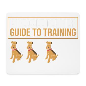 Airedale Terrier - Mousepad (Querformat) - Weiß - Vorne