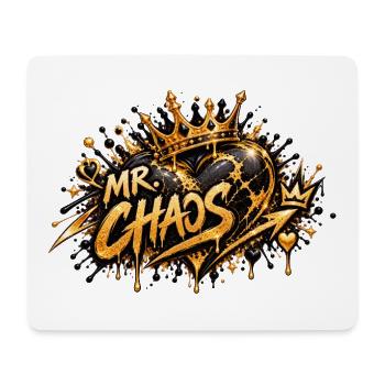 Mr Chaos Krone Graffiti Stil - Mousepad (Querformat) - Weiß - Vorne