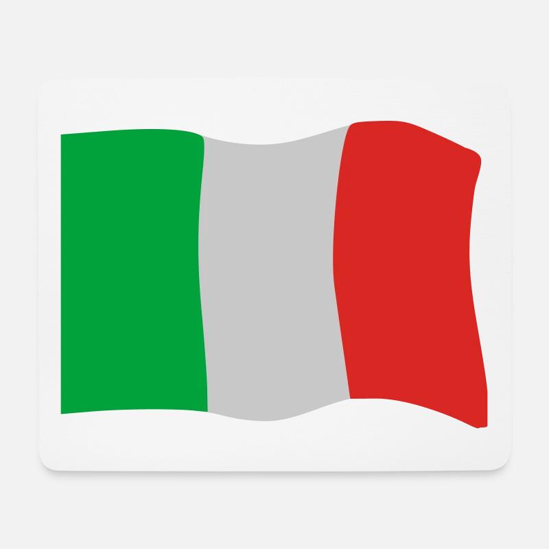 Flag Italy - Mouse Pad (horizontal) - white